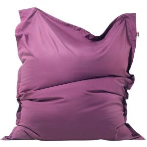 Beliani Pouf violet en tissu polyester 140 x 180 cm