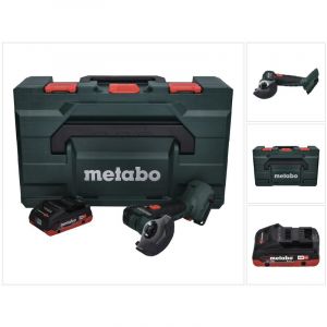 Metabo Meuleuse d'angle sans fil CC 18 LTX Brushless + 1x Batterie 4,0Ah + Coffret de transport MetaLoc - sans chargeur