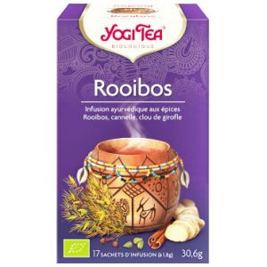 Yogi Tea Infusion Rooibos ayurvédique aux épices - Boîte de 17 sachets