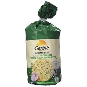 Gerbl&eacute; Galettes de ma&iuml;s oignon &agrave; la ciboulette