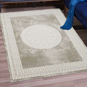 Tapis orient style en polypropylène marron 80x150