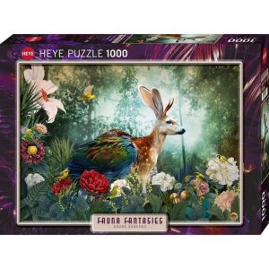 Heye Puzzle 1000 pièces : Fauna Fantasies : Jackalope