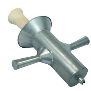 Visiodirect Machine &agrave; churros avec tuyau en t&ocirc;le galvanis&eacute;e et bois - Hauteur : 27cm