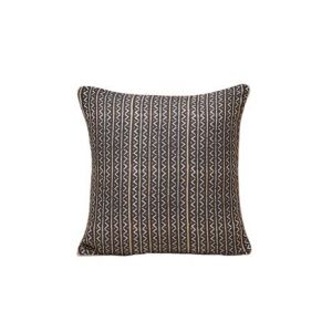 Image de Housse de coussin 40x40 cm Noir et naturel