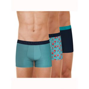 Athena Lot de 3 boxers EASY FUN - Couleur 3XL, L, M, S - Taille Bleu