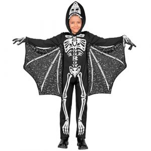 Ruedelafete W WIDMANN MILANO Party Fashion - Costume enfant squelette ptérodactyle, combinaison avec ailes, dinosaure, déguisement Halloween