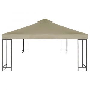Image de VidaXL Toile de Rechange pour Gazebo Tonelle Beige 270 g/m&sup2;