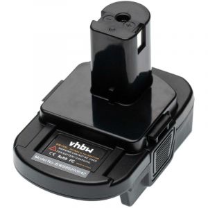 Vhbw Adaptateur de batterie compatible avec DeWalt & Milwaukee outils électriques - Adaptateur batteries Li-ion 20 V vers 18 V