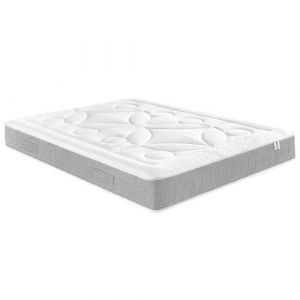 Ensemble matelas Douces Nuits Laly 100% Latex + Sommier Base Morpho 180x200 - Double Sommier