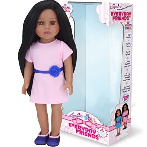 Sophia's par Teamson Kids 18 "All Vinyl Dark Brown Hair Poupee Brooklyn avec Les Yeux Bruns