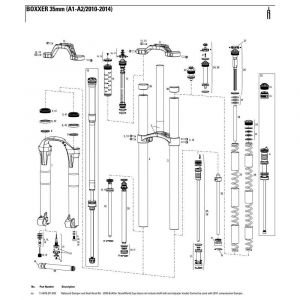 Rockshox Kit D´amortisseur De Rebond Boxxer Team/world Cup Sealhead One Size Black