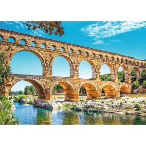 Nathan Puzzle 1000 pièces - Le pont du Gard - Adultes et enfants dès 12 ans - Puzzle de qualité supérieure - Encastrement parfait - Collection Des Racines et des Ailes - 12000899