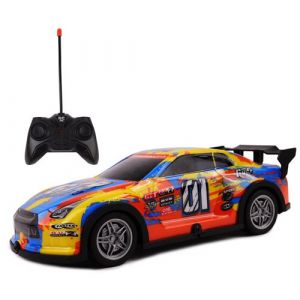 TURBO CHALLENGE - Voiture Night Race - Racing - 1/22-094423 - Voiture Télécommandée - Orange - Piles Non Incluses - Plastique - Jouet Enfant - Cadeau - À Partir de 6 Ans