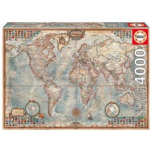 Educa 14827 - Puzzle - Mapamundi Historico - 4000