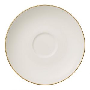 Image de Villeroy & Boch Anmut Gold sous-tasse à thé, diamètre 15 cm, blanc/or