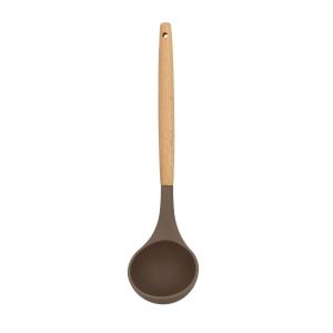 Menastyl Louche en silicone et manche en bois ELIOTT