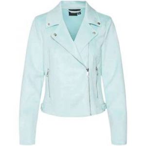 Vero Moda Veste perfecto FEMME avec manches longues et col cranté ciel suédine