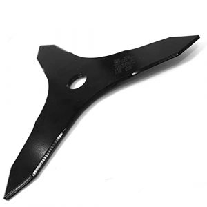 Ratioparts Couteau à débroussailleuse à 3 Dents Diamètre extérieur 255 mm Diamètre de l'alésage 25,4 mm Épaisseur 3 mm Noir