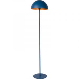 Image de Lucide Lampe sur pied Siemon en acier, Ø 35 cm bleue