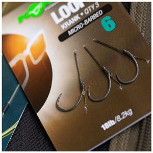 Korda Hame&ccedil;on Loop Rigs Size 4 Krank 18lb (x3)