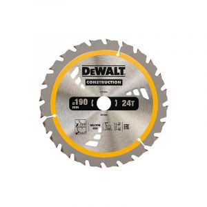 Dewalt Lame de scie circulaire diam. 190 x 30 mm + 24 dents alternes convient pour DWE575K
