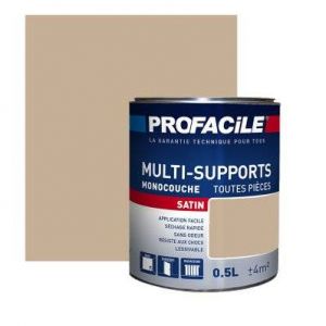 Peinture int&eacute;rieure multi-supports, PROFACILE 0.5 litre Fauve