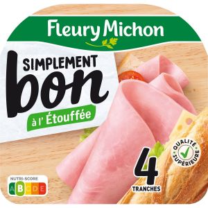 Fleury Michon 4 tr. jambon simplement bon sans couenne 160g