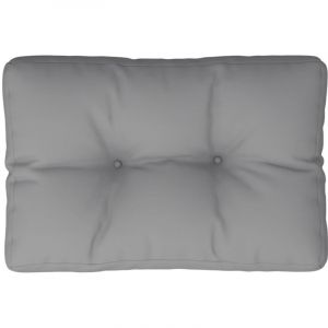 VidaXL Coussin De Palette Gris 60x40x12 Cm Tissu