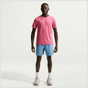 Nike Challenger 7in Brief-Lined Short de running Hommes - bleu, bleu fonc&eacute;, Taille S