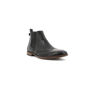 Kickers Bottines Cuir Tarragon Noir
