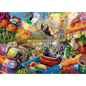 Master pieces Puzzle 1000 pièces : Cherche et trouve - Greenhouse Gone Wild