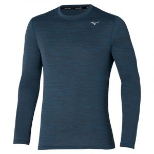 Mizuno Impulse Core LS Tee - T-shirt homme Blue Wing Teal XL