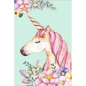 Broderie diamant : Licorne Dessin - toile tendue sur chassis