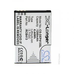 Nx Batterie téléphone, smartphone, GSM 3.7V 1200mAh - RCB413