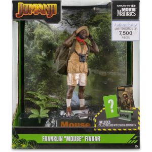 MCFarlane Toys Movie Maniacs Mouse Figurine Jumanji : The Next Level Collectible avec Article Exclusif en Bonus, Base environnementale, Toile de Fond imprimée et Carte d'art pour collectionneurs
