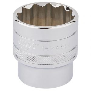 Image de Draper Tools H-AF/B 1/2 Square Drive Hi-Torq 12 Point Socket 1.1/4in