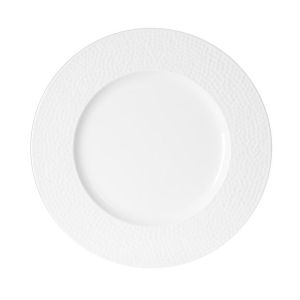 Table passion ASSIETTE PLATE 27 CM LOUNA RELIEF BLANC (LOT DE 6) NEURE NEUTRE