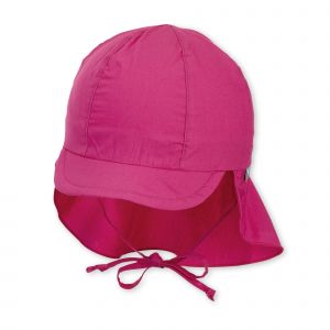 Sterntaler Schirmm&uuml;tze M. Nackenschutz 1511410 Casquette, Violet (Magenta 745), 49 B&eacute;b&eacute; Fille