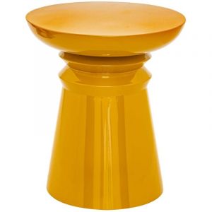 Atmosphera Créateur D'intérieur - Table d'appoint ronde en métal jaya