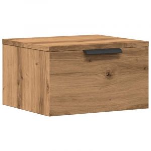 VidaXL Table De Chevet Murale Chêne Artisanal 34x30x20 Cm