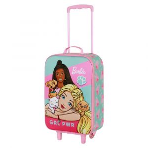 Karactermania Valise Trolley Soft 3D - Barbie Pets - Rose - Taille Unique