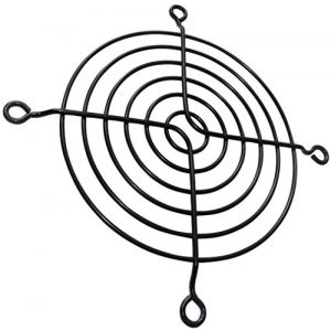 Aerzetix 5x Grille noire de protection 92x92mm ventilation pour ventilateur bo&icirc;tier ordinateur pc C15107