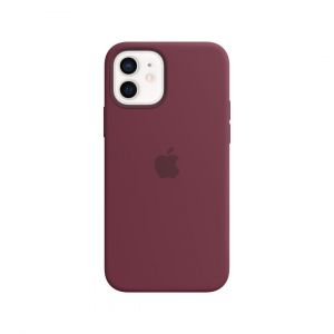 Apple Coque iPhone 12/12 Pro Silicone bordeau