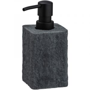 Wenko Distributeur de savon design pierre Villata - Gris anthracite - Gris foncé