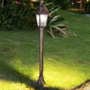 Lampadaire extérieur Keighley 100 cm E27 cuivre brossé [ ] Lux pro