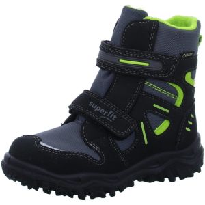 Superfit Husky Gore-Tex &agrave; Rembourrage Chaud Apr&egrave;s-Ski, Noir/Vert 0300, 27 EU