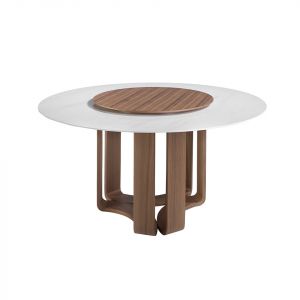 Table À Manger Ronde Marbre Porcelaine