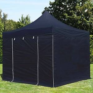 Image de Intent24 Tente pliante tente pliable 3x3m - sans fenêtre PROFESSIONAL toit 100% imperméable tente de jardin pavillon noir.FR