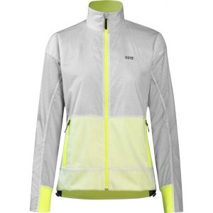 Gore Wear Drive Jacket Women, blanc/jaune EU 40 Vestes & Gilets course à pied