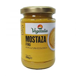 Mostarda fina org&acirc;nica 200 g - Vegetalia
